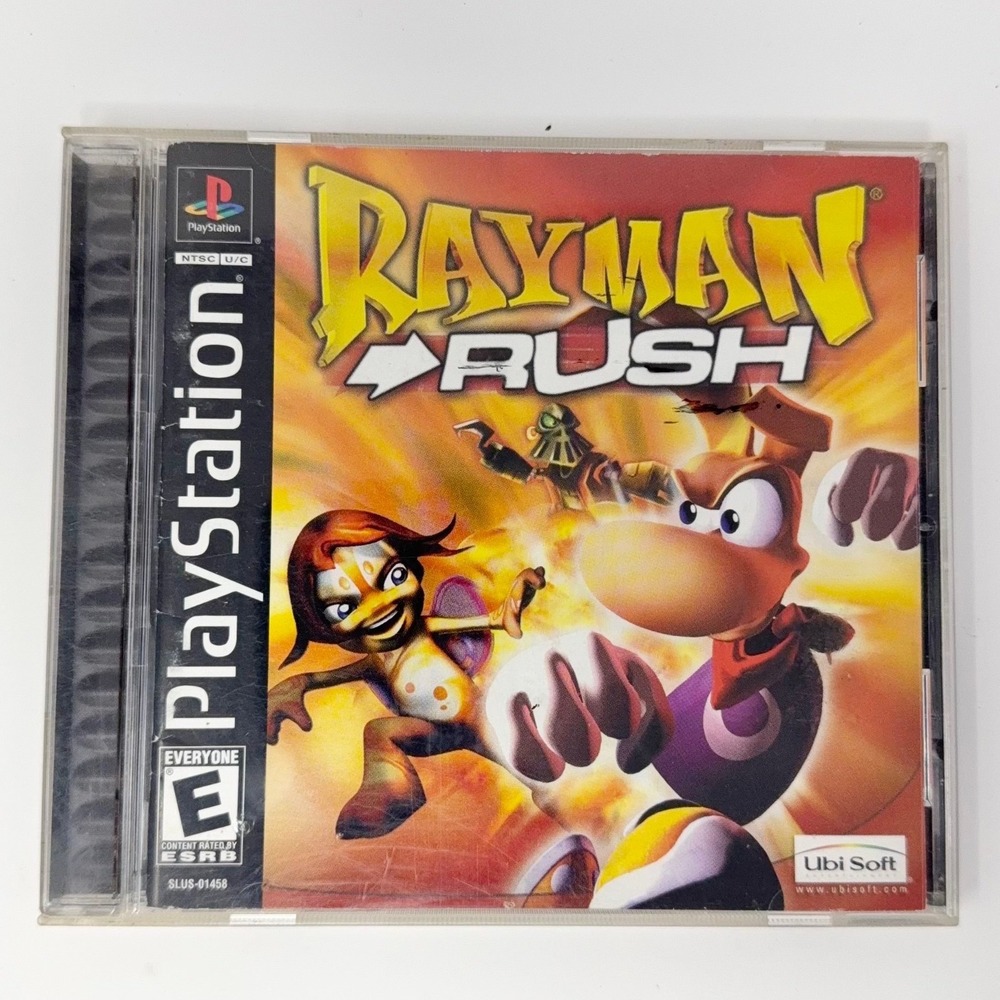 Rayman Rush Sony PlayStation 1 PS1 2002 Racing Game‎ SLUS-01458 Ubi Soft E Rated
